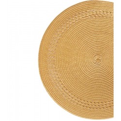 Lugar Americano 38cm Dourado Escuro Poliéster  
